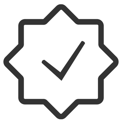 ISO 9001 quality control certification icon